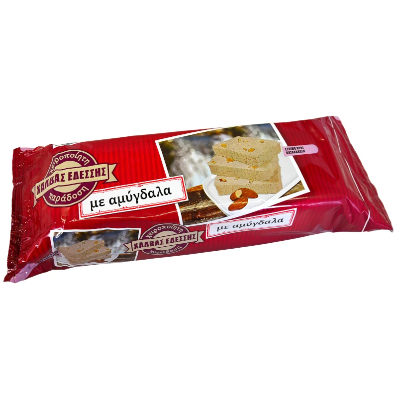 Χαλβάς σε Μπαστούνι με Αμύγδαλα